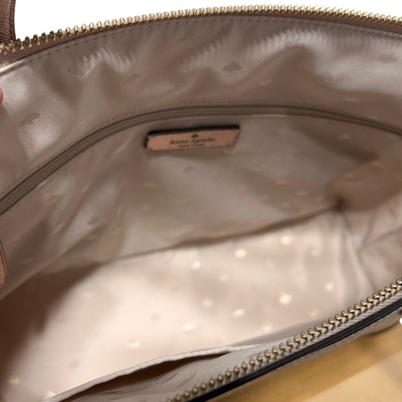 Kate Spade New York Shimmy Large Glitter Tote Bag in Rose Gold NWOT - Picture 8 of 13